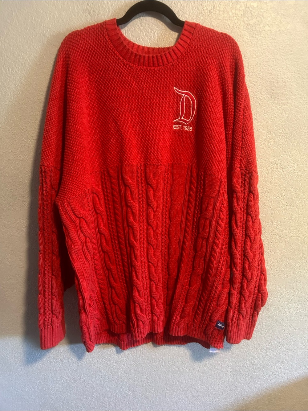 Disney cable knit spirit jersey sweater